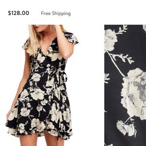 Free People french quarter mini wrap dress medium